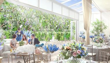 【135万円/30名】専用ガーデンテラス付会場《少~中人数プラン》