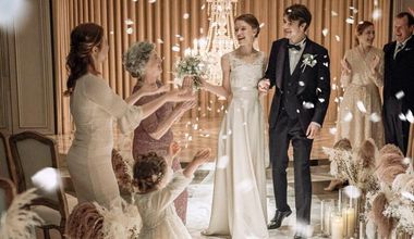 【2名から叶う本格挙式が99,000円】バカラ社製シャンデリアが輝く挙式+衣装+美容+写真込み*