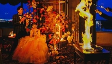 ◆ナイトウェディングプラン◆挙式+披露宴プラン チェリージュビレプレゼント♪※60名様の料金例です