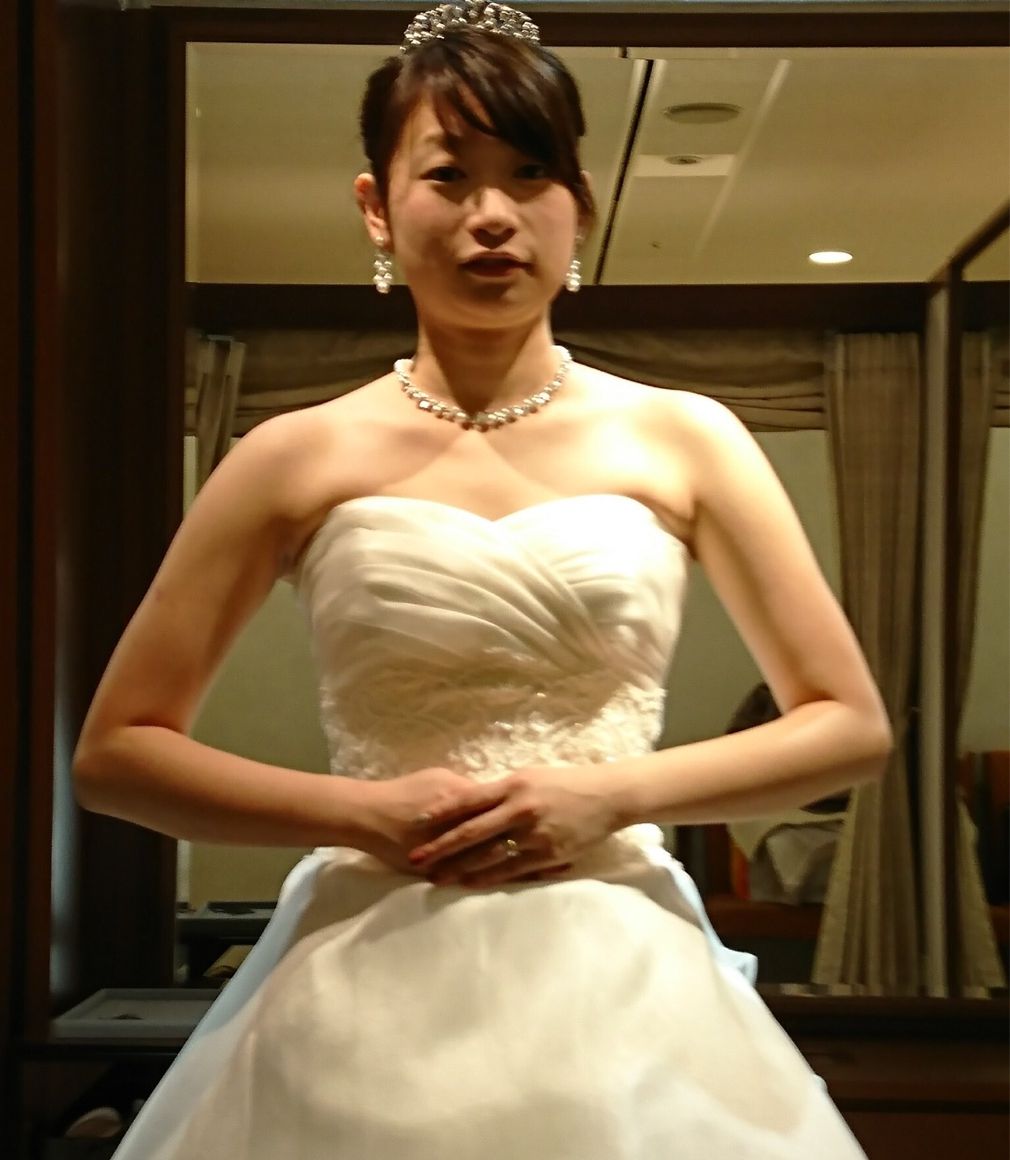 当日着用 タカミブライダル ジャスミーナ ¥290,000.-
