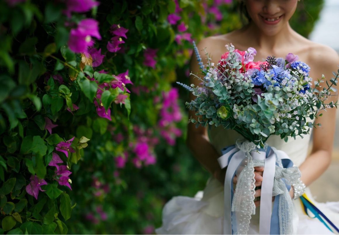 フォトツアー用のアーティフィシャルブーケ。写真映えしました！