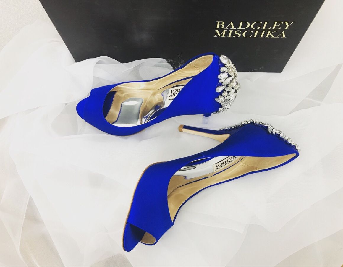 ブライダルシューズ決定♡  badglymischka  サムシングブルー?
