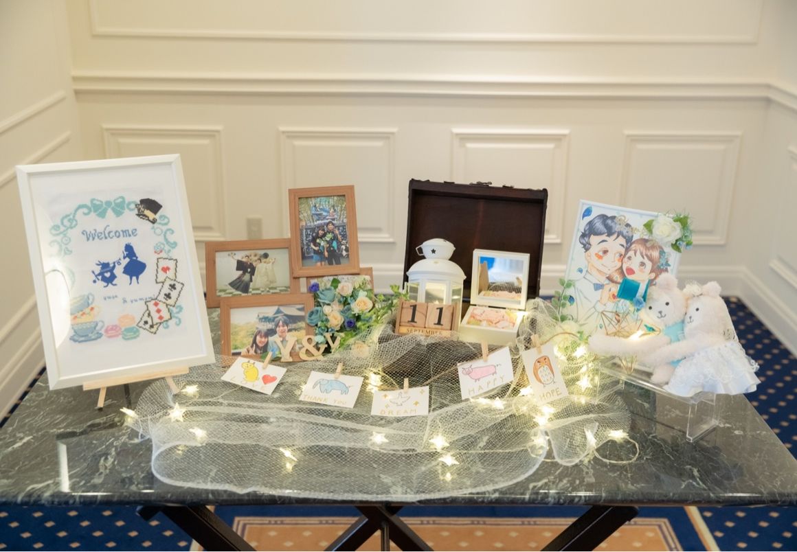 花嫁DIYをしたウェルカムスペース✨