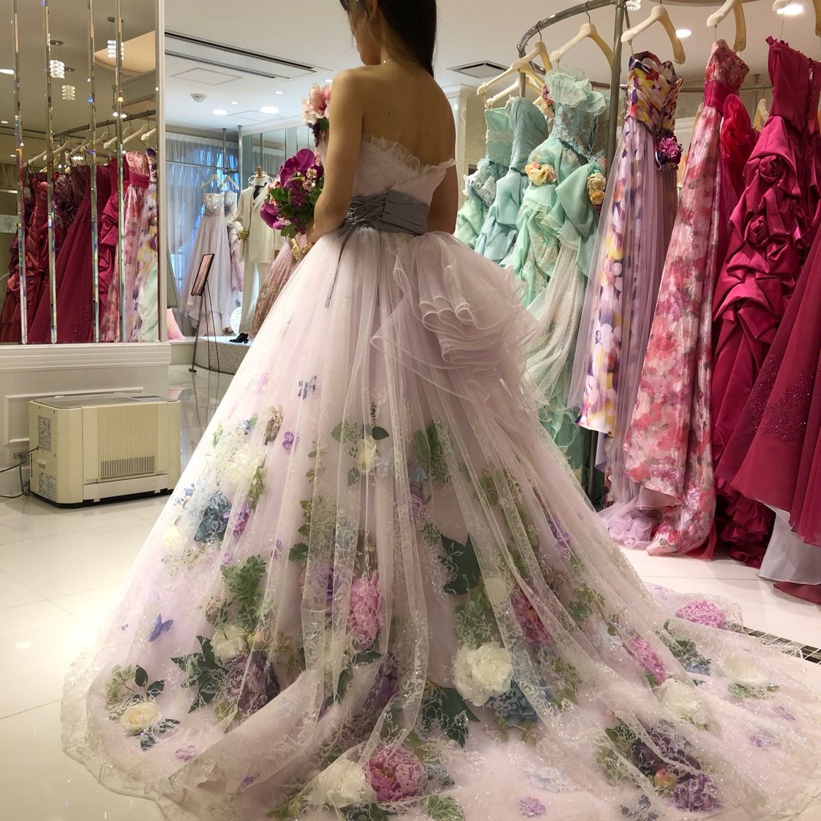 旦那の好みではなかったようですが、花柄は私のタイプでした♡