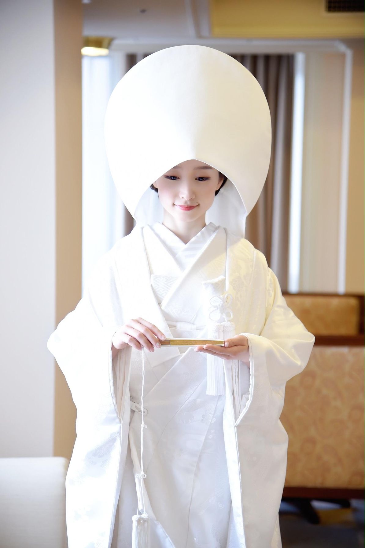 白無垢×綿帽子×洋髪スタイル15選♡理想の白無垢姿になるポイント | ウェディングニュース