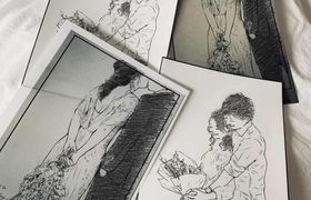 似顔絵ウェルカムボード♡おしゃれなイラストレーターとアプリを紹介のアイキャッチ画像