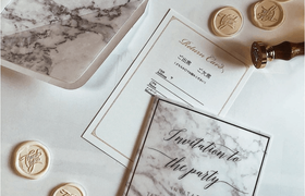 おしゃれすぎる!結婚式に大理石アイテムを取り入れて♡のアイキャッチ画像