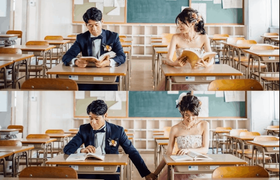 二人の思い出の場所で♡母校前撮りのおすすめショット15選のアイキャッチ画像