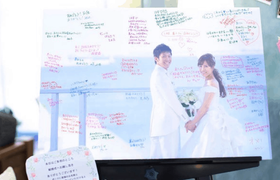 宝物になる♡ウェルカムボードにメッセージを書いてもらおう＊のアイキャッチ画像