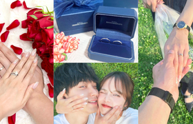 【ウェディングニュース公式アンバサダー】第3回のお題は婚約・結婚指輪ショット♡プレゼントあり!のアイキャッチ画像