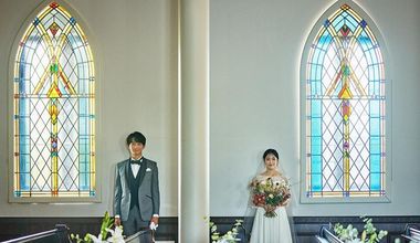 【ステンドグラス輝くチャペルで】教会の小さな結婚式_挙式プラン