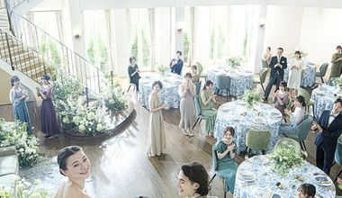 【26年3-6月】<30名137万/40名153万>新緑×青空貸切*光の大聖堂&料理&美容&ドレス2着などフルパッケージ