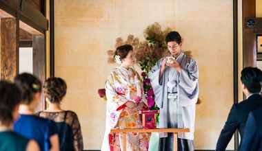「伝統」と「非日常」が重なる掛川城の和装スタイル結婚式350,000円～