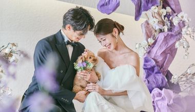 【ペットと一緒に挙式】隈研吾建築×光のチャペルで叶えるWDプラン！
