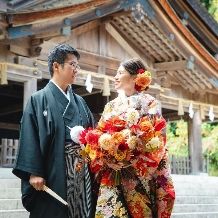 【出雲大社挙式+お食事会プラン/送迎付き/お衣裳/ヘアメイク着付け/写真】出雲市内のお着付け場所あり
