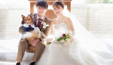 【大切な家族と一緒に】ペットと一緒に過ごせる結婚式(肉球結婚証明書付)