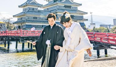 松本市の割烹旅館の貸切で叶う♪家族と過ごす和装ウエディングプラン