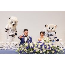 11月以降の方【Happy Blue Lions Wedding】趣味の野球も両親への感謝も叶う！