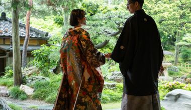 【和装洋装フォトウエディング＋ご家族様との文化財お食事会プラン】