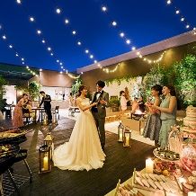 【ナイトウエディング】1組貸切でプライベート感抜群!大人のひと時を楽しむならナイトタイム