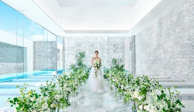 【60名】輝く水辺と光に満ちた*純白チャペルで憧れウェディングプラン