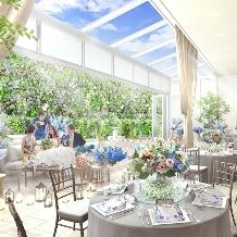 【135万円／30名】専用ガーデンテラス付会場《少～中人数プラン》