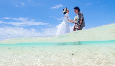 【1泊ご宿泊特典付き！】百合ヶ浜フォトウエディング ※レンタル衣裳代込