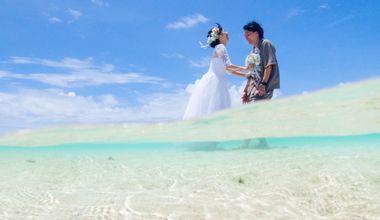 【1泊ご宿泊特典付き！】百合ヶ浜フォトウエディング ※レンタル衣裳代込