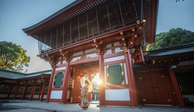 衣装・美容を含んだ神社挙式プラン　95,000円→47,500円（新店オープン記念キャンペーン）