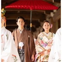 【三嶋大社で叶える和装婚】本殿改修中も自然光が入る舞殿で挙式◎|準備1ヶ月OK!30名食事会付き