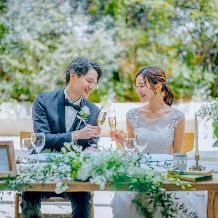 *2026年2月~4月の少人数結婚式限定*〈ガーデン挙式&フレンチフルコース食事会〉