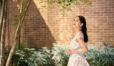 【洋装フォト】大正ロマン薫る迎賓館内と緑豊かな境内での洋装ロケーション撮影