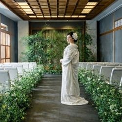 貸切婚が叶う☆和装＆ドレスどちらもOK♪弓絃葉人前式体験