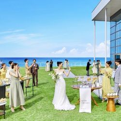 \ガーデン&大階段/光溢れるチャペル入場体験×フレンチ試食