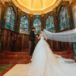 ＼愛され花嫁体験★*／シャンデリア×大聖堂×新作ドレス*試食