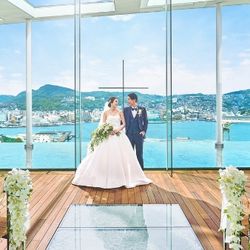 ◆長崎の街並みを一望◆海と絶景のチャペル体験×豪華試食