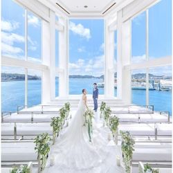 【豪華3大体験】160万特典付♪天空チャペル見学×ドレス×試食