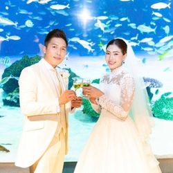 【少人数W応援フェア】水族館挙式×絶景レストランパーティ