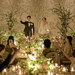 【平日限定BIG】ドレス2着優待*緑溢れる感動挙式×アフヌン試食◆表参道駅直結◆オシャレ花嫁必見*アトリエ体験