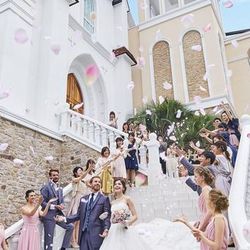 【2件目来館のお客様】白いチャペル×大階段*花嫁体験*3万試食&150万優待