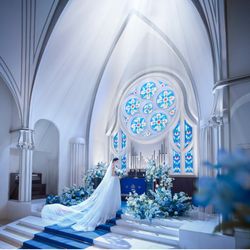 ＼花嫁体験＆150万優待／青の大聖堂×白亜邸宅WD★Amazon1.5万付