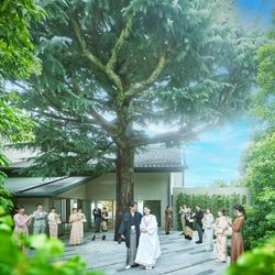 残▲【AM来館特典付】和も洋も叶う庭園の儀式殿体験×花嫁和装試着×豪華試食