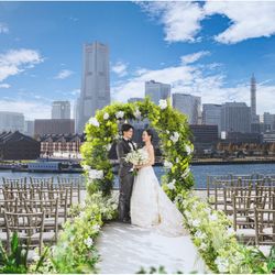 ＼みなとみらい名所*大さん橋で叶える挙式／絶景の海/空に映える結婚式…大さん橋で叶える*挙式/フォト/クルーズパーティーも