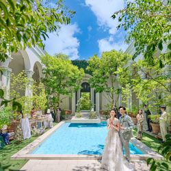 金曜スペシャル☆＼人気のプール付ガーデン／本番直前リアル体験*全館周遊！迎賓館シェフ特製の豪華無料コース試食付き