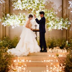 直前OK【Xmas限定＆155万優待】緑*光の独立型チャペル×和牛*真鯛試食