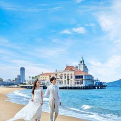 【360°海に囲まれた絶景View×福岡No.1の美食堪能】海チャペル×歴史宿る大聖堂×黒毛牛食べ比べ試食×Amazon券1.5万円付！