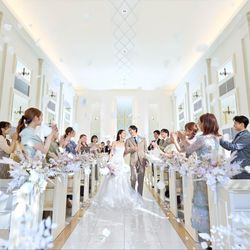 毎回満席【光舞う白亜チャペル模擬】トレンド演出×プレ花嫁体験