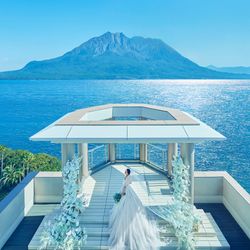 祝日＼最大180万優待*豪華10大特典／桜島×海一望！海辺の大聖堂見学＆黒毛牛＆フォアグラ限定コース試食fair