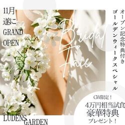 GW最大◆15大特典！豪華試食×新作ドレスコレクション展示フェア