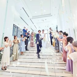 【憧れ花嫁ALL体験☆120万優待】水のチャペル×大階段×絶品試食